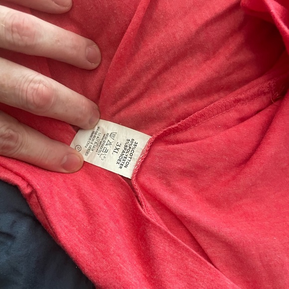 Women's Pink and Black tunic style shirt 3X with pockets - Picture 2 of 4